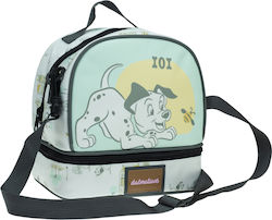 Gim 101 Dalmatians Shoulder Lunch Bag Light Blue 20x15x21cm