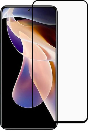 Full Glue Full Face Tempered Glass Μαύρο (Poco M4 Pro 5G / Redmi Note 11s 5G)
