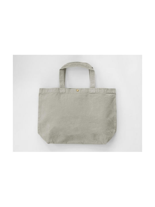 Μεγάλη βαμβακερή Τσάντα για Ψώνια 46x31x12 cm | Large Canvas Shopper | CA-4631 LCS Neutral Grey