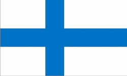 FINNISH FLAG NET DIMENSION 70X100 CM.