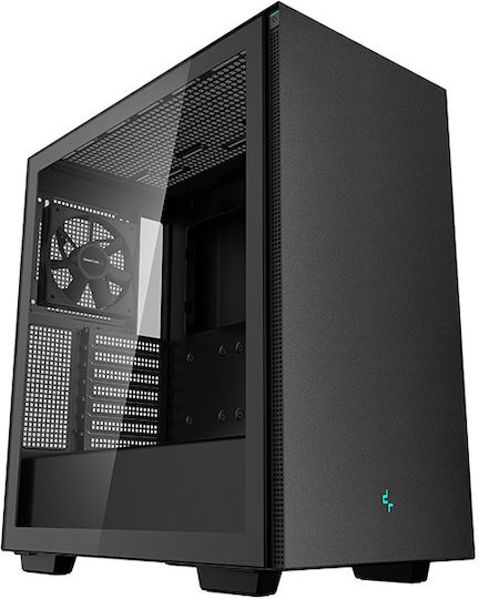 Deepcool CH510 Gaming Midi Tower Computer Case with Side Window Black