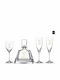 Capolavoro Wedding Carafe Set with Wine & Champagne Glasses made of Crystal 4pcs