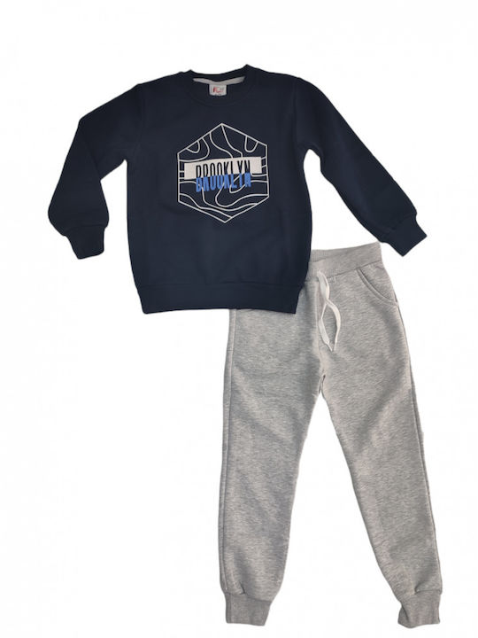 Funky Kids Sweatpants Set Navy Blue
