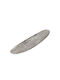 InTheBox Orly Διακοσμητική Πιατέλα Οβάλ Μεταλλική Silver 56x15x5εκ.