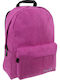 Must Team Monochrome Jean School Backpack for Junior High-High School with Water Bottle Holder Pink 22 Litres 32 x 19 x 42 cm