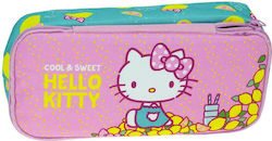 Gim Fabric Pencil Case Hello Kitty Lemonade with 1 Compartment Multicolour