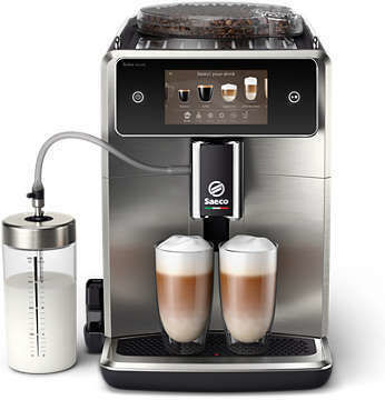 Saeco Xelsis Deluxe Automat Espressoare 1500W Presiune 15bar cu Râșniță Neagră SM8785/00