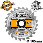 Ingco TSB116511 Δίσκος Κοπής Ξύλου 165mm με 24 Δόντια