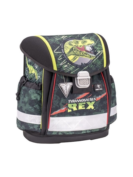 Belmil Classy World of T-REX School Bag Backpack Kindergarten in Green color