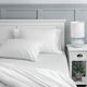 Le Blanc Σεντόνι Ξενοδοχείου Λευκό King Size 280x300εκ. Βαμβάκι & Πολυεστέρας