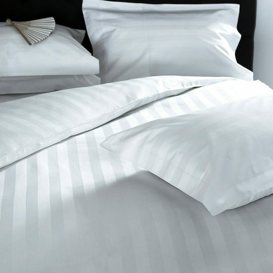 Le Blanc Hotelbettlaken Weiß King Size 295x300cm 100% Baumwolle 1Stück
