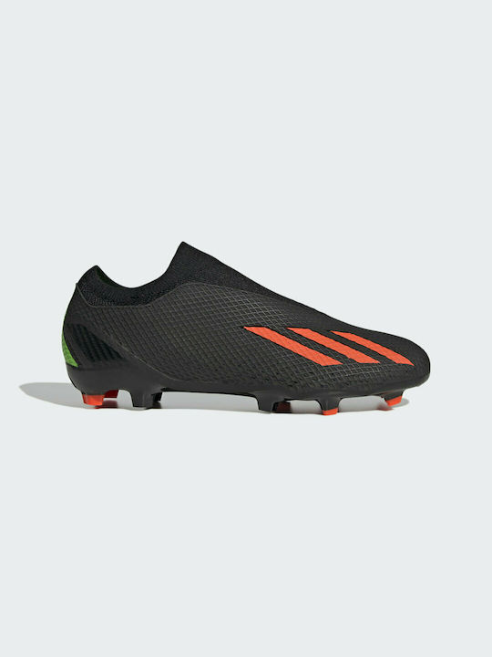 Adidas X Speedportal.3 Laceless FG Χαμηλά Ποδοσφαιρικά Παπούτσια με Τάπες Core Black / Solar Red / Solar Green