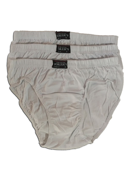 Cotton classic briefs set of 3 pieces! | CT-ES-02 _White