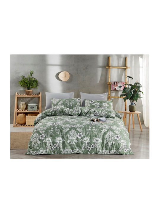 Mc Decor Daisy Σετ Σεντόνια Μονά 170x240εκ. Πράσινο (3τμχ)