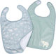 Baby to Love Tropic Bavetă material textil cu autocolant Verde 2buc