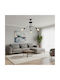 ArteLibre Brun Pendant Light Black with Socket E14, E.14 35x90cm