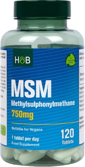 Holland & Barrett MSM 750mg 120 Ταμπλέτες