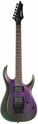 Cort X Series 300 Ηλεκτρική Κιθάρα 6 Χορδών με Ταστιέρα Rosewood και Σχήμα ST Style Flip Purple