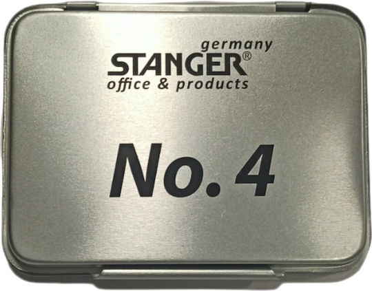 Stanger No.4 Ink Pad Stamp Black 8x6cm