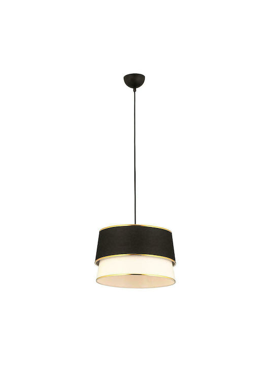ArteLibre Ses Hängende Deckenleuchte Einfaches Licht Glocke für Fassung E27 Schwarz