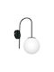 Luminex Cambridge Classic Wall Lamp with E14 Socket Black