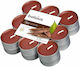 Bolsius Tealights True Scents with Sandalwood Scent in Brown Colour up to 4 Hours Duration 18 Pieces
