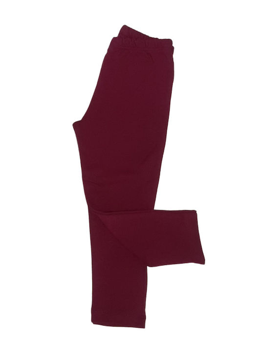 Trax Kinder Leggings Lang Burgundisch