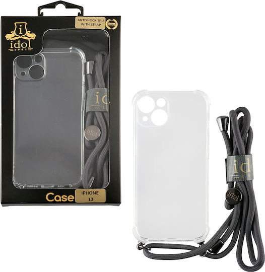 Idol 1991 Antishock Back Cover Silicon cu Curea Transparent (iPhone 13)
