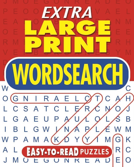 Extra Large Print Wordsearch, Лесни за четене пъзели