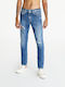Herren Jeanshose mit Slim Verjüngt Passform Blau