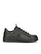 CUT LACE-UP Kids Sneakers Black