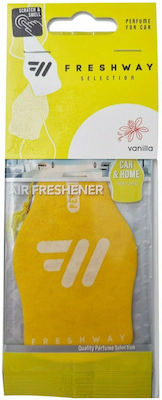 Fresh Way Car Air Freshener Tab Pendand Selection Dry Vanilla