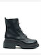 Mourtzi Leather Women's Ankle Boots Black