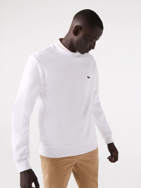 Lacoste Φούτερ Λευκό