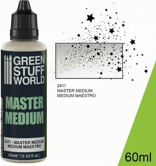 Green Stuff World Master Medium Model Making Paint in Transparent color 60ml 8436574507706ES