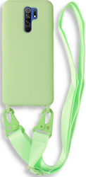 Bodycell Back Cover Σιλικόνης με Λουράκι Πράσιν...