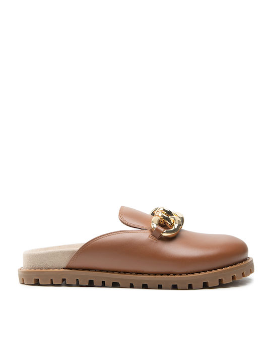 Michael Kors Scarlett Flat Δερμάτινα Mules σε Τ...