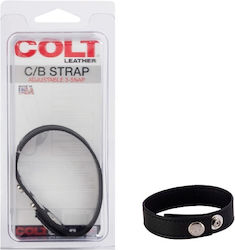 Colt Adjustable 3 Snap Leather Strap Cock Ring Cock Piele Negru Colt Adjustable 3 Snap Leather Strap Cock Ring Cock Piele Negru