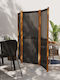 vidaXL Dekorativer Raumteiler Hölzernes mit 3 Paneelen 210x180cm
