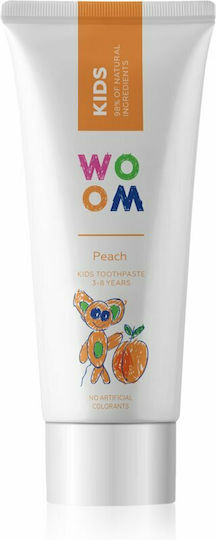 Woom Kinderzahnpasta Für 3+ Jahre Mit Pfirsich Geschmack 50ml