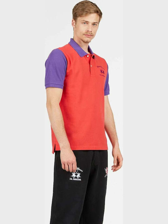 Polo Short Sleeve Blouse Red