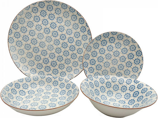 Click Blue / White Porțelan Set de Vase 19buc