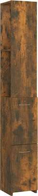 vidaXL Cabinet de coloană pentru baie Etaj M25xL25xH170cm Stejar