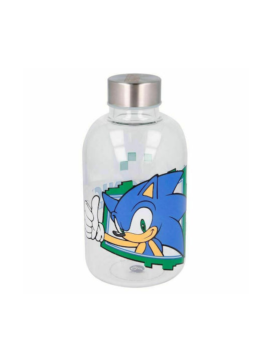 Stor Sonic the Hedgehog Bottiglia Grătare comerciale Sticlă con tappo a vite Transparent 620ml