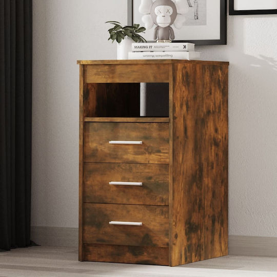 Wooden Bedroom Chest of Drawers with 3 Drawers 50x40x76cm