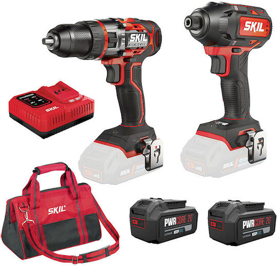 Skil 3357 EA Set Drill Driver Impact Screwdriver 20V with