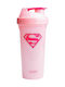 SmartShake Supergirl Plastic Protein Shaker 800ml Pink