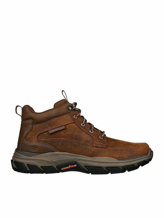 Skechers Respected Boswell Ανδρικά Ορειβατικά Μποτάκια Καφέ