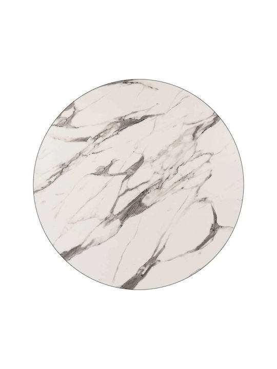 Freebox Round Table Surface Marble White / Grey...