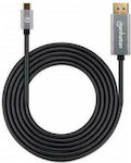 Manhattan USB 2.0 Cable USB-C male - DisplayPort male Black 2m (354844)